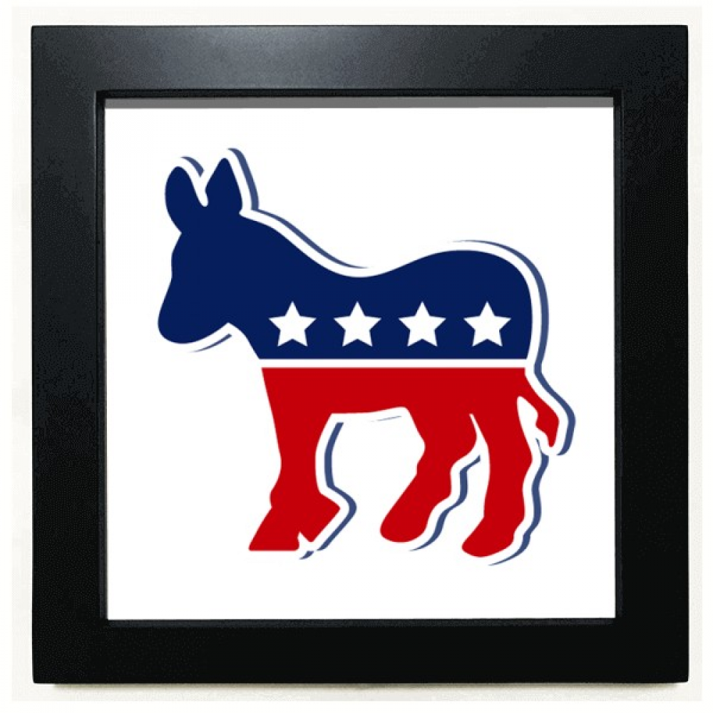 Estados Unidos El Emblema Del Partido Demócrata De Burro Mesa De Pared ...