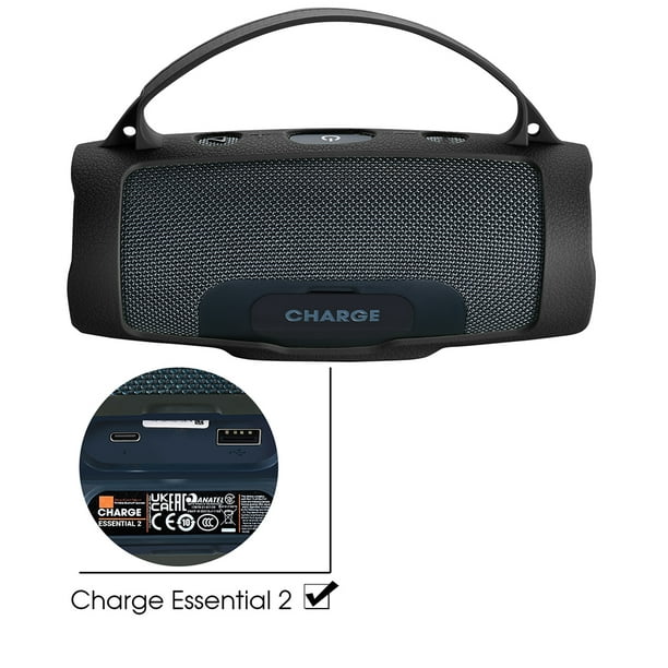 Altavoz inalámbrico - Charge Essential JBL, Bluetooth, Negro