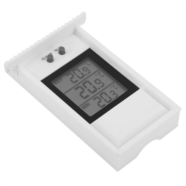  Termómetro digital higrómetro, registrador automático de  humedad de temperatura, alarma de alta y baja temperatura para :  Electrodomésticos