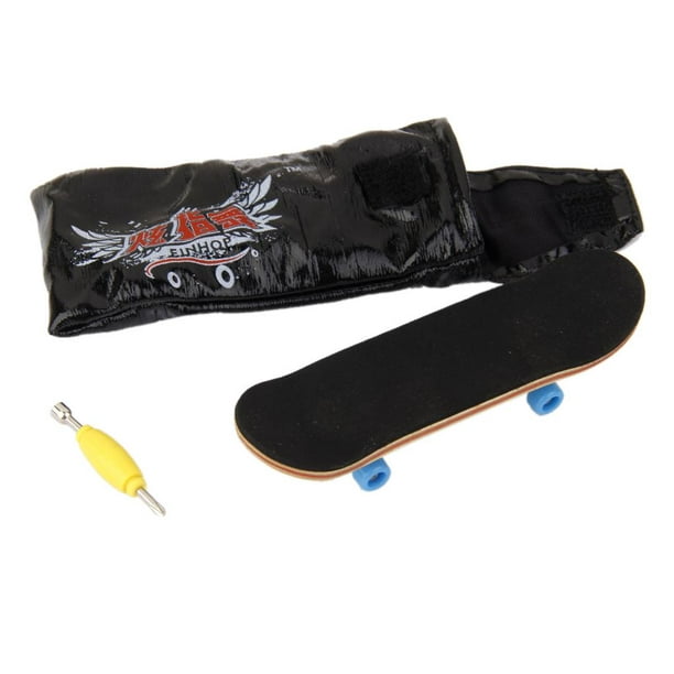 Mini patineta y rampa de accesorios de skateboard con herramienta