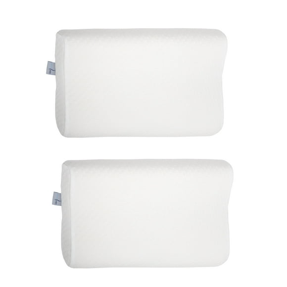 paquete de dos almohadas súper suaves individuales  medidas 48 x 30 x 11 cm cada una memory foam two pack almohada super suave