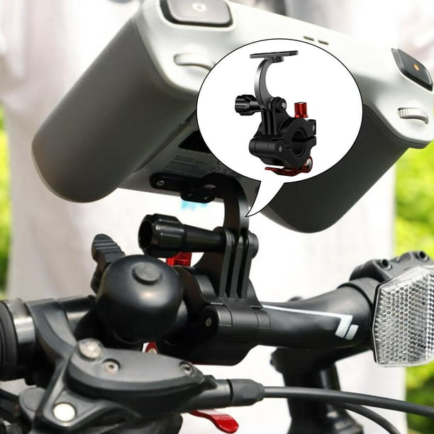 Soporte de cámara para manillar de motocicleta con 1/4 giratorio de 360  Abrazadera pequeña estándar perfke soporte de cámara de moto