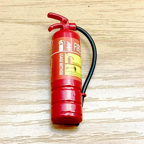Extintor en miniatura para casa de muñecas, modelo de escena DIY para  decoración de cocina, 1/12 L perfke mini extintor
