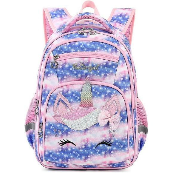 mochila para niños mochila primaria primaria preescolar linda y duradera con múltiples compartimentos para niños y niñas unicornio cielo yongsheng 8390615441100