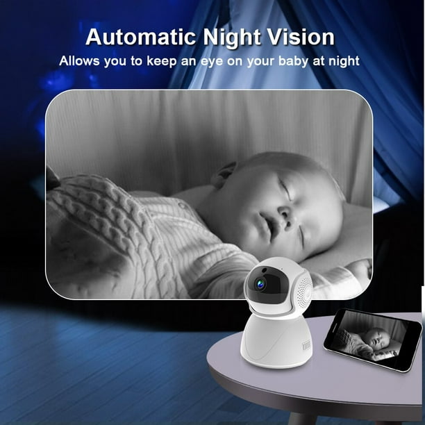Monitor de bebé HD para interiores, 2,4G, 5G, Wifi, cámara de