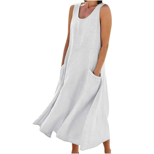 Vestido largo con camiseta blanca hot sale