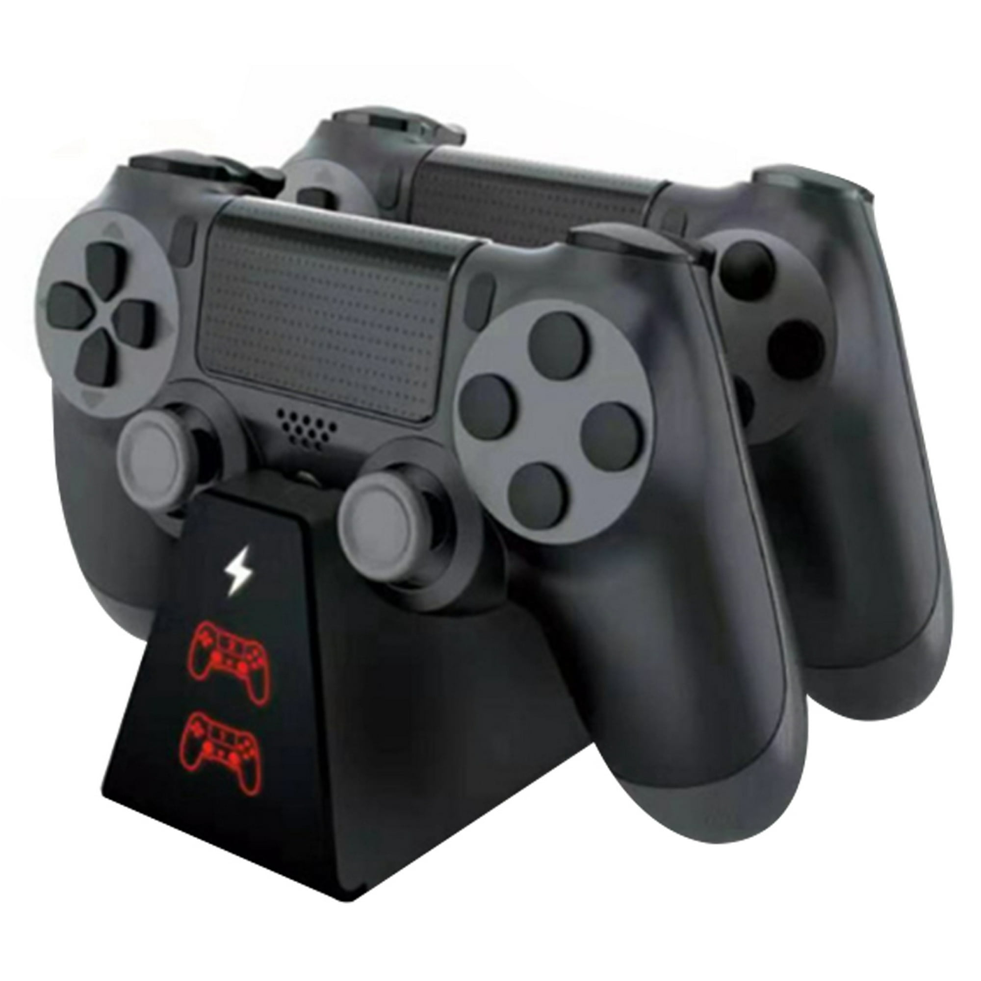 Cargador para controles de PS4 YTEAM® PlayStation 4/PS4 Pro/PS4 Slim.  Estación de carga rápida dual con indicador LED y soporte para controles de  Sony