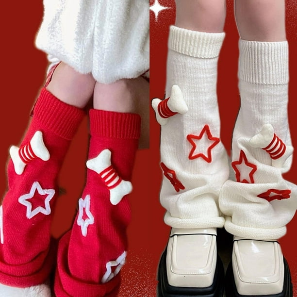 Gumipy Calcetines altos de punto trenzado para mujer, calcetines extra  largos para botas sobre la rodilla, calentadores de piernas suaves de  invierno