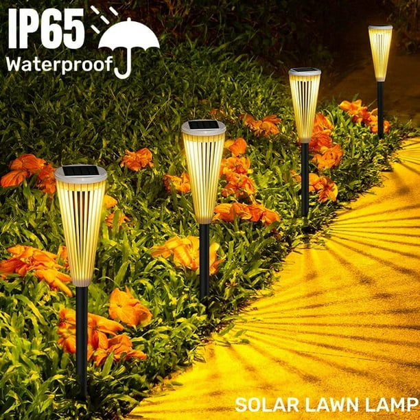 2 Luces Solares De Pared Lampara Led Exterior Jardín Ip65 Color Amarillo