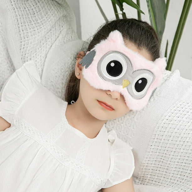 Antifaz para dormir de animales, máscara para dormir 3D de seda de felpa  para mujeres, niños y niñas, máscara para dormir esponjosa, bonita máscara para  dormir para dormir, siesta de viaje ER