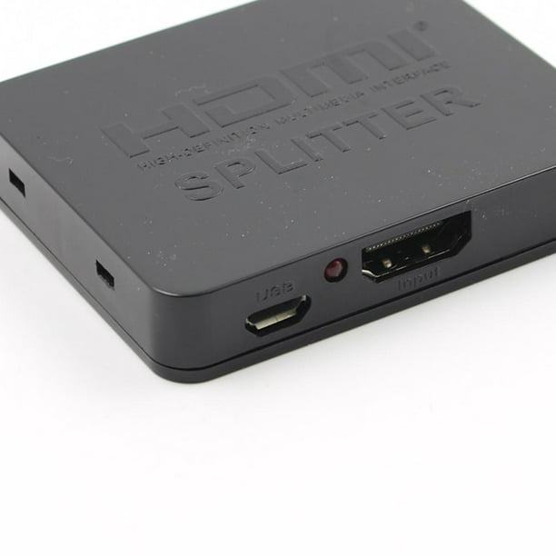 Splitter Mini Hdmi 4k 1 Entrada 2 Salidas Con Amplificador