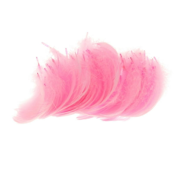 PLUMAS COLOR ROSA 8 CM