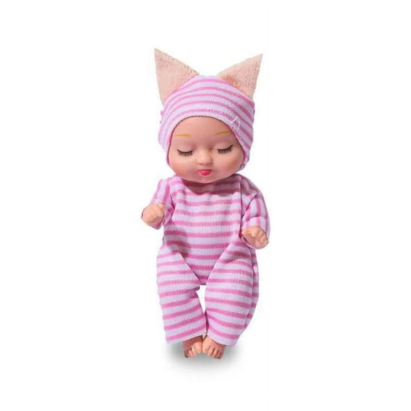 teissuly mini reborn baby dolls lifelike realistic baby doll handmade mini dolls with animal clothes for girls boys toddlers kids birthday gifts teissuly wer202310161229