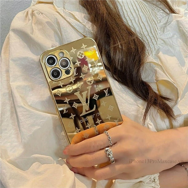 Funda para iPhone 13 Pro Max - Louis Vuitton Gold