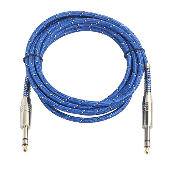 Cable de de de Guitarra 6. Piezas de Bajo Guitarra Eléctrica 3 Metros rgo  Color Azul Sunnimix Cable de audio para guitarra eléctrica