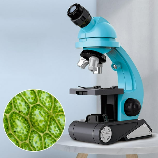 Starboosa Microscopio 300X-1200X para niños principiantes microscopios  monoculares compuestos de laboratorio con lentes de vidrio óptico e  iluminación