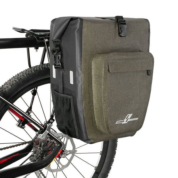 Bolsa trasera impermeable para bicicleta de 30 l, bolsa para alforjas,  hombro yeacher Alforja para bicicleta