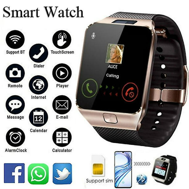 Reloj inteligente Android 8,1 para hombre, dispositivo con tarjeta Sim 4g,  llamadas, teléfono móvil, Wifi