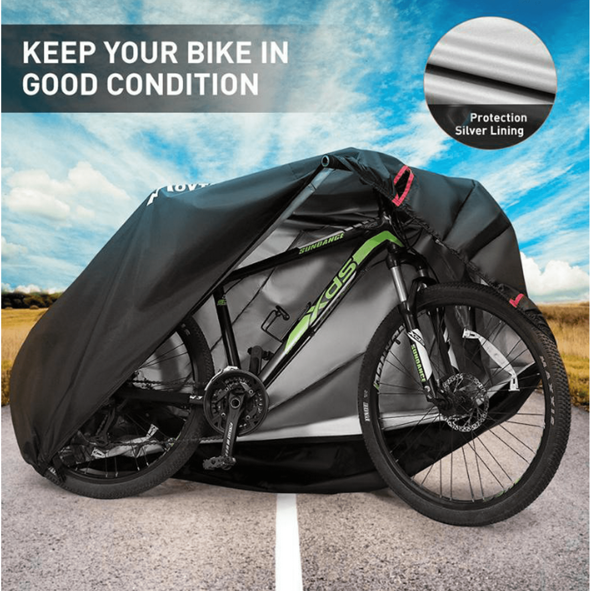 Cubierta Impermeable para Bicicleta Resistente al Agua Alta Densidad y  Protector Solar