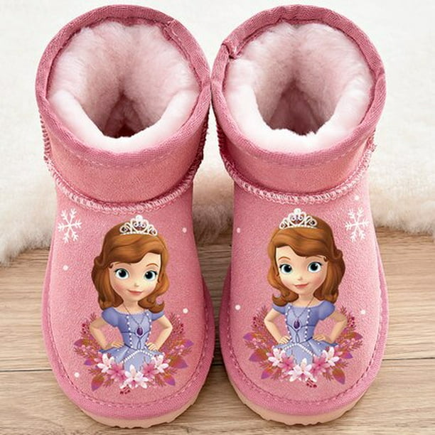 Botas de nieve de cuero de Disney para ni os botas cortas nuevas