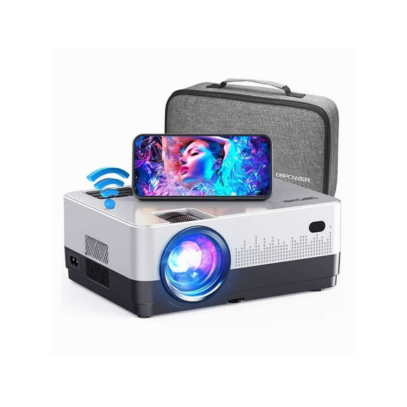 wifi projector 9000l full hd 1080p video projector with carry case gray black
