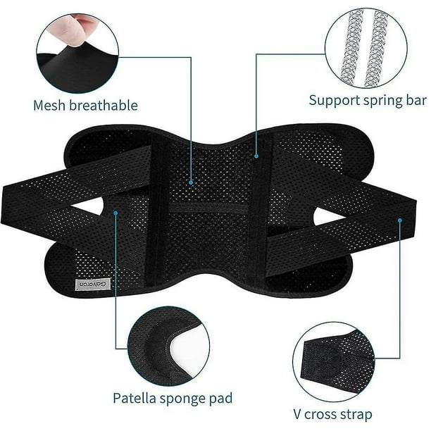 (L)Knee Brace with Side Stabilizers Relieve Meniscus Tear Knee Pain ACL MCL  Arthritis,Joint Pain Relief, Breathable Adjustable Knee Support Suitable
