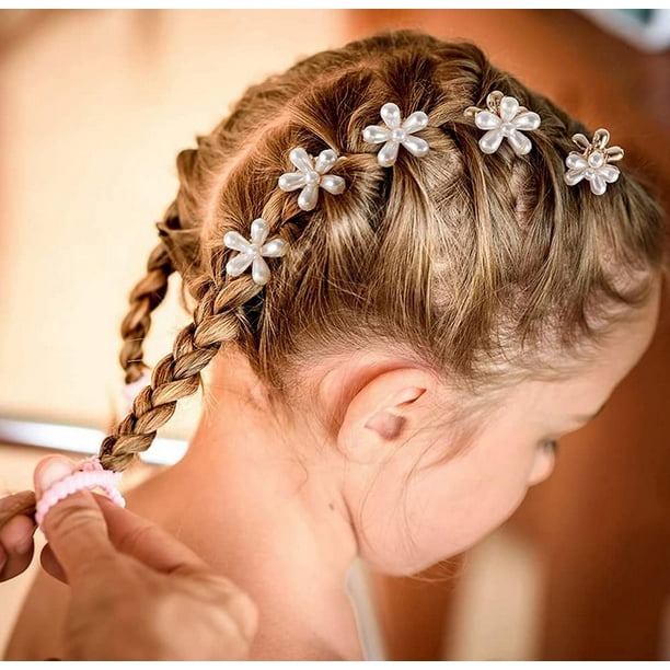Pinza de pelo con forma de flor Mini para mujer, pinzas decorativas para el  pelo, accesorios para la cabeza Ndcxsfigh Cuidado Belleza