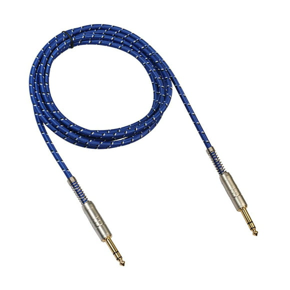 cable de audio estéreo macho a macho de 635 mm para dispositivos en casa para computadora portátil perfke cable de audio auxiliar