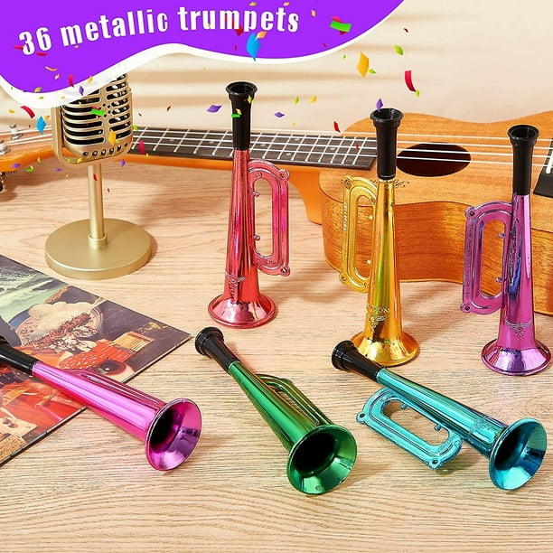 Trompeta de juguete para niños de 3 a 5 Simulación de llaves metálicas  Trompeta de juguete para niños Trompeta de juguete para regalos