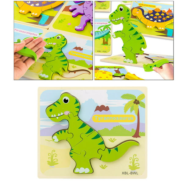 Puzzles para Pequeños para 1 2 años de Edad, , Dinosaurios de Madera,  Rompecabezas de Dinosaurios para , 3+, Bebé, Infantil, Bebé, Apr Estilo7  Baoblaze rompecabezas de dinosaurios para niños pequeños
