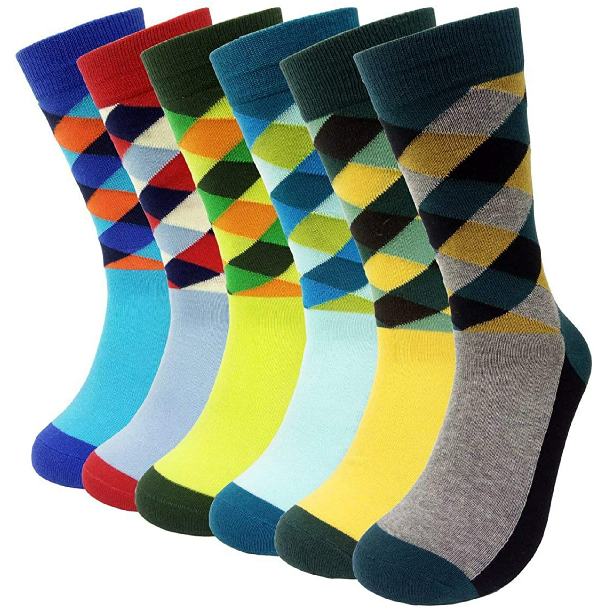  QWERBAM Calcetines para hombre, calcetines cortos de verano,  geométricos, para hombre, de algodón, colores (color: 12 pares 3, tamaño:  EE.UU. (7 12) EUR(39 45)) : Ropa, Zapatos y Joyería