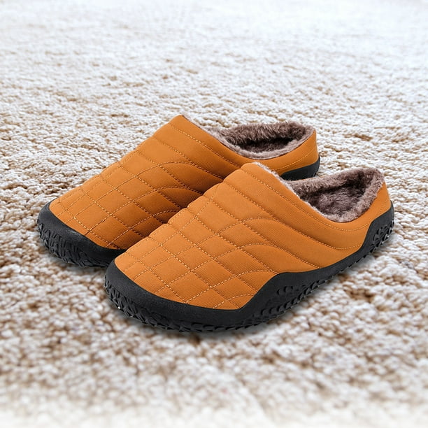 Zapatillas de casa de algodón para hombre y mujer, zapatos cómodos de  interior, invierno, zapatillas casa