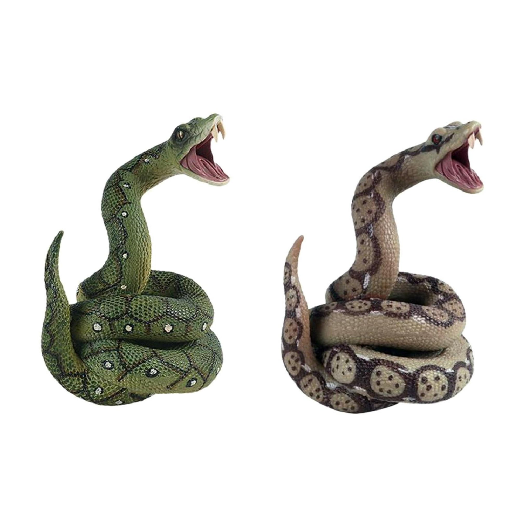 Juguete modelo de serpiente , juguete de serpiente aterrador, accesorios de  serpiente, figura de serpiente, figura de serpiente artificial Verde Colco  Juguetes de serpiente de simulación