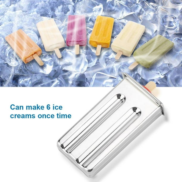 Kit de moldes para paletas de hielo de acero inoxidable, soporte para  palitos de helado de paletas de hielo + cepillo de limpieza (30 piezas  estilo 1)