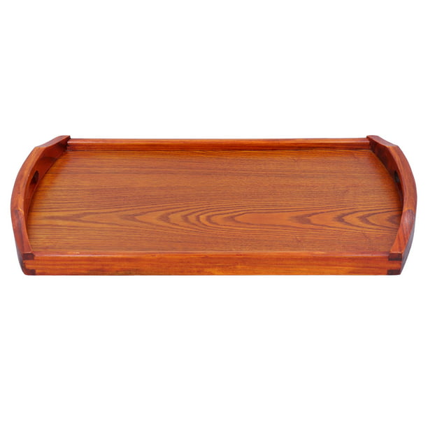  YRHH Bandeja de madera rectangular para servir con asas, 1.6 x  7.9 x 12.6 in : Hogar y Cocina