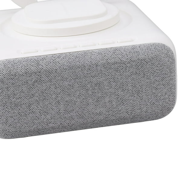 Lampara Smart Parlante Bluetooth Cargador Inalambrico Despertador
