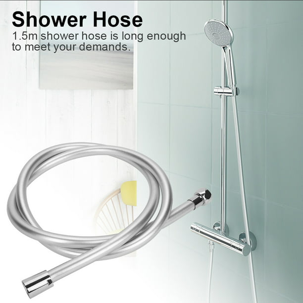  Manguera de ducha estándar, manguera de ducha de PVC, manguera  de goma para calentador de agua de baño, boquilla de ducha de lluvia,  accesorios para cabezal de ducha de línea de