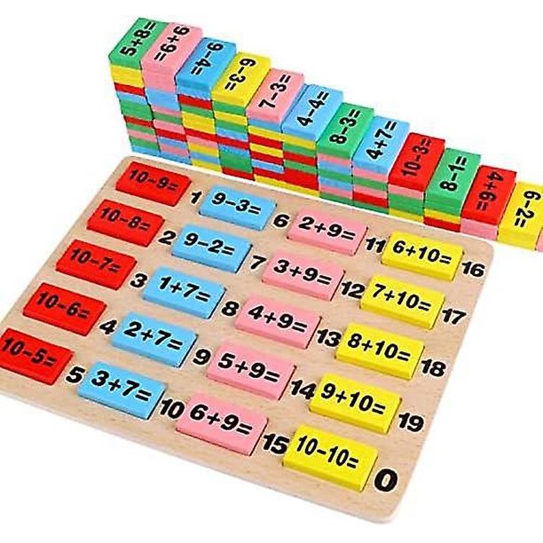 Domino De Madera Infantil - Juegos De Mesa Didacticos