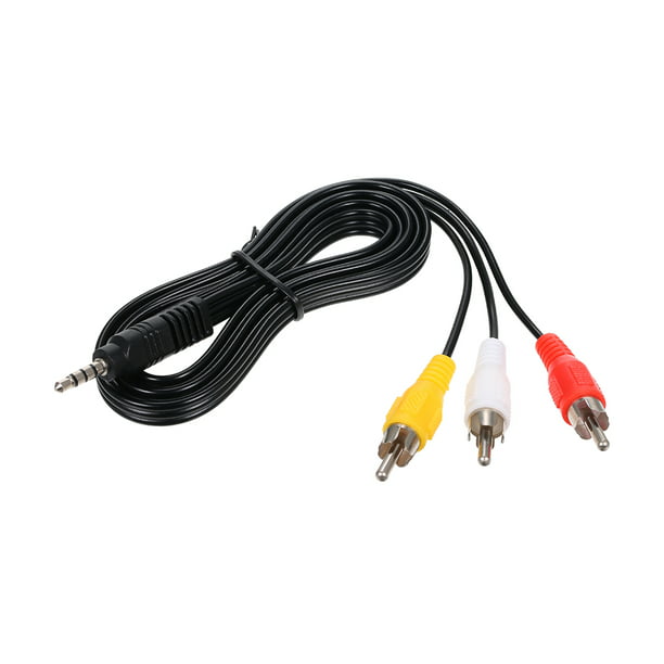 3.5mm RCA Audio Video Cable 3.5mm Jack a 3 RCA AV Cable AVM 1.2M DV MP4  Convertor Abanopi Cable adaptador