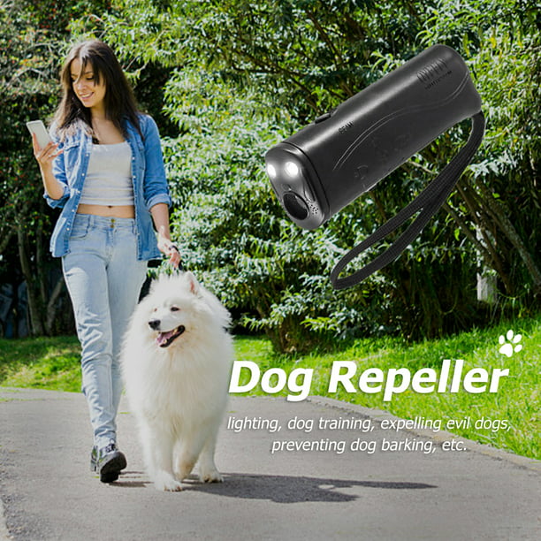 Ahuyentador de perros ultrasónico multifuncional Anti ladridos Dispositivo  de entrenamiento de ladridos Antorcha LED Crtynell Otros