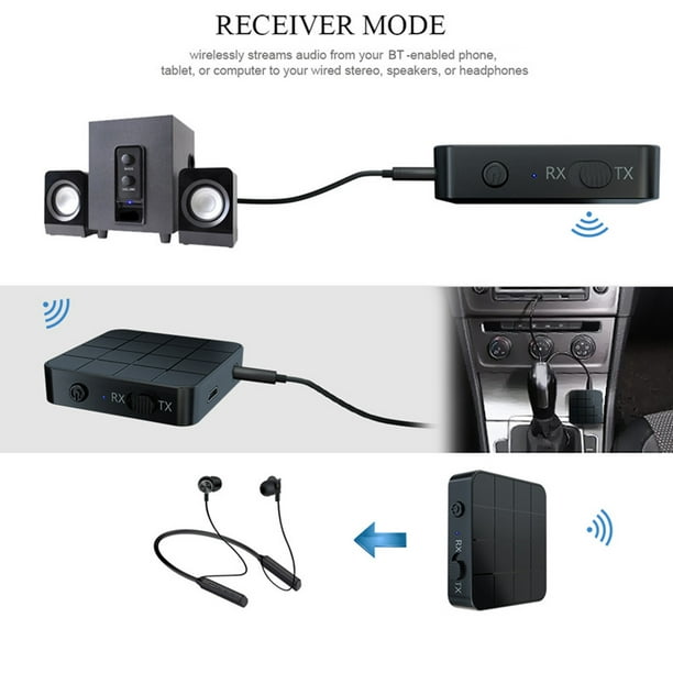 Transmisor receptor de audio Bluetooth 5.0 AUX RCA 3.5MM Jack USB