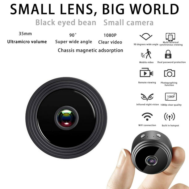 HD 1080P Mini cámara inalámbrica Wifi cámara de seguridad visión nocturna detección de co Wmkox8yii | Walmart en línea