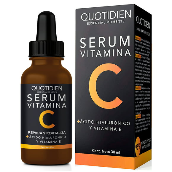 serum vitamina c  acido hialuronico facial  suero skin care 30ml  quotidien serum vitamina c serum