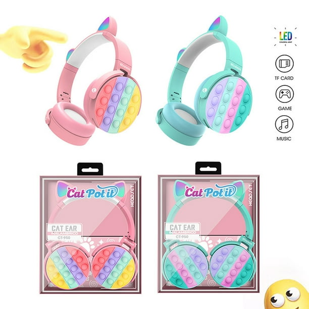 Lindo Monstruo Auriculares Inalámbricos Niños Bluetooth De Dibujos Animados  Ove-Ear gaming earphone Niño Niñas