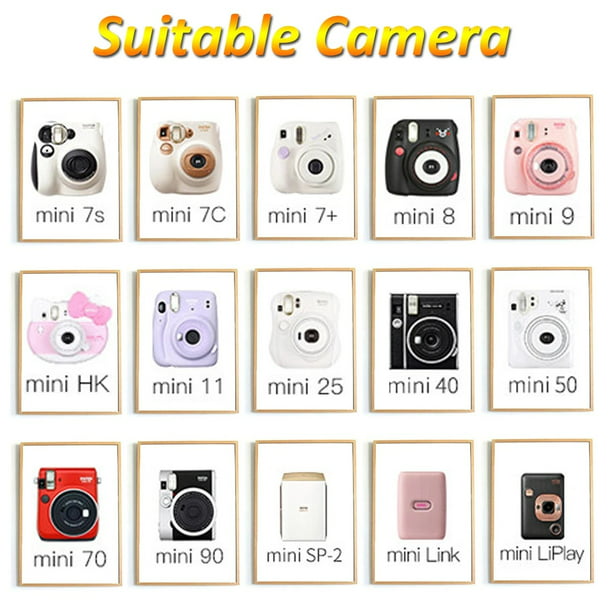 Fujifilm Instax Mini Instant Film White 80 hojas de papel fotográfico a  color para cámaras Fuji Mini 9, Mini 8, Mini 7s, Mini 8+, Mini 70, Mini 90,  Share Printer SP-2, SP-1