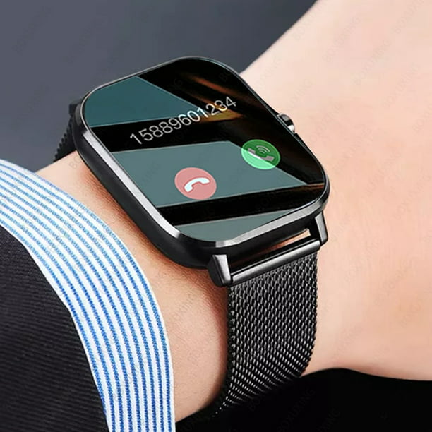Relojes inteligentes para hombre, rastreador de actividad física, reloj  inteligente con llamada Bluetooth, presión arterial, frecuencia cardíaca