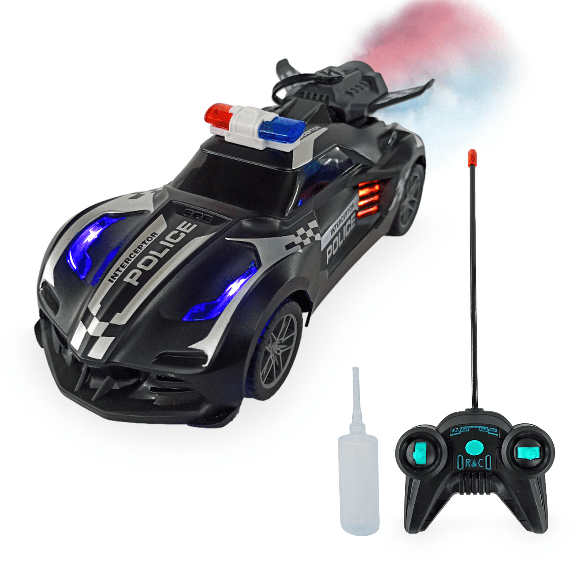 Coche teledirigido con humo, luces y sonidos para niños VAPOR RACERS