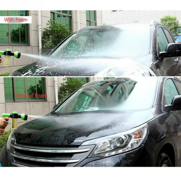 Pulverizador de espuma de coche boquilla de agua aspersor con depósito de  jabón