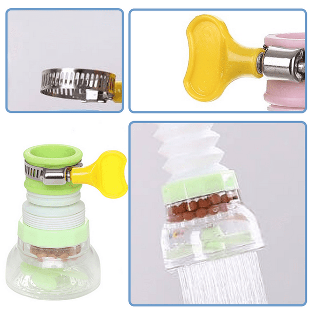 Comprar Grifo de ducha para baño y cocina, filtro para SPA contra  salpicaduras, dispositivo para grifo, boquilla para cabezal, ahorro de  agua, Color aleatorio JM08