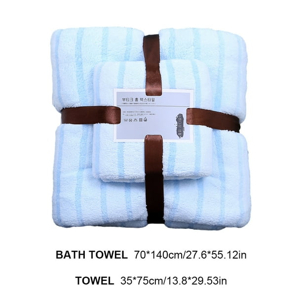 Juego de toallas de baño de 2 piezas, juego de toallas de baño suaves de  primera calidad para ducha corporal, viajes en la playa